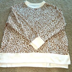 Cheetah print long sleeve top